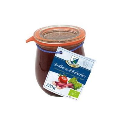 Kiebitzhof 6x Fruchtaufstrich Erdbeere - Rhabarber 220g