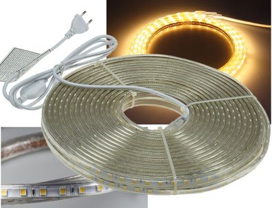 LED-Stripe "Ultra-Bright" 230V, 20m600 Lumen/Meter, warmweiß