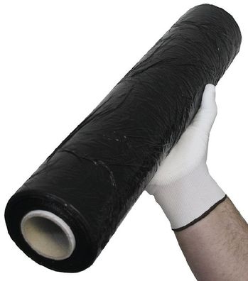Stretchfolie, schwarz500mm x 300m, Stärke 23µm