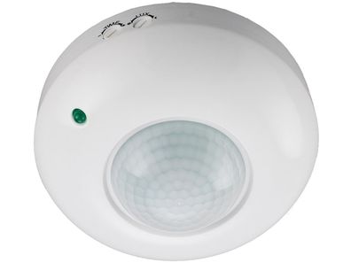 Decken-Bewegungsmelder "CBM" 360°LED geeignet, 6m Detektion, 1000W, weiß