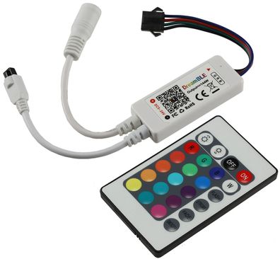 RGB LED-Stripe Controller Bluetoothincl. IR-Fernbedienung + App-Steuerung