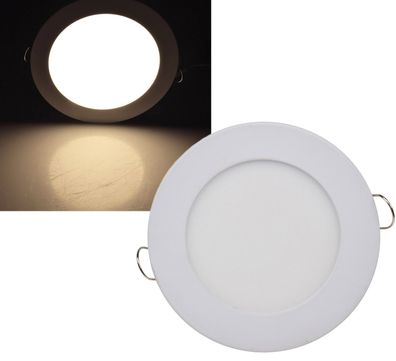 LED Licht-Panel "QCP-12R", Ø 12cm230V, 6W, 490 Lumen, 2900K / warmweiß