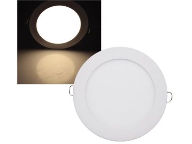 LED Licht-Panel "QCP-17R", Ø 17cm230V, 12W, 1000 Lumen, 2900K / warmweiß