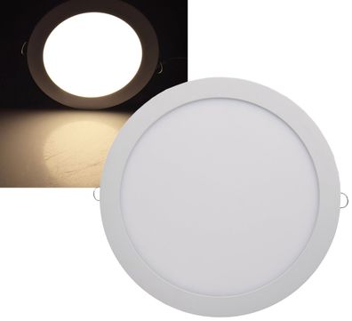 LED Licht-Panel "QCP-30R", Ø 30cm230V, 24W, 1680 Lumen, 2900K / warmweiß