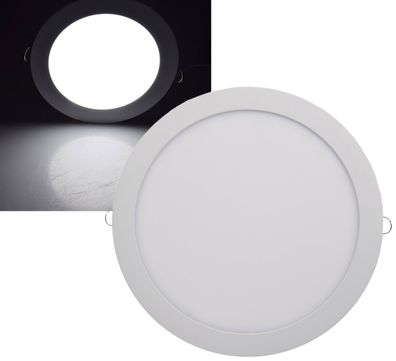 LED Licht-Panel "QCP-30R", Ø 30cm 230V, 24W, 2160 Lumen,4200K / / /utralweiß