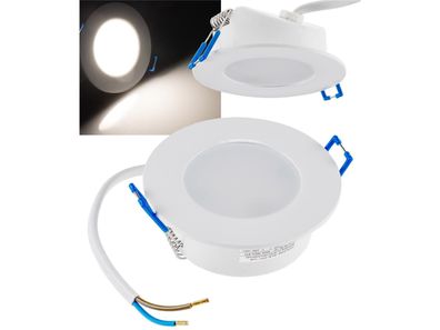 LED-Einbauleuchte "Flat-30 FR-R" 4200KØ85x30mm, 5W, 500lm, IP44, rund, weiß