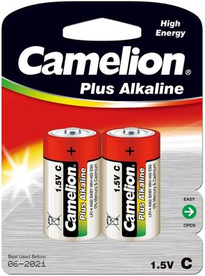 Baby-Batterien Camelion AlkalinePlusTyp C/LR14, 1,5V, 2er Pack