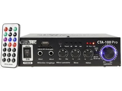 HiFi-Verstärker "CTA-100 Pro" 100W1x Line IN, USB/SD, FB, Bluetooth