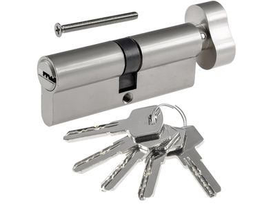 Schließzylinder 80mm (40 + 40mm) mit KnaufProfil-Zylinder, 5 Sicherheits-Schlüssel