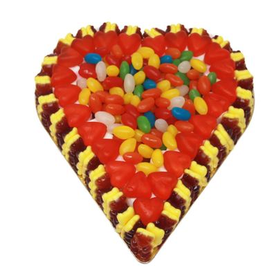 Fruchtgummi Herztorte Roter Traum mit rote Grütze Bärchen 800g