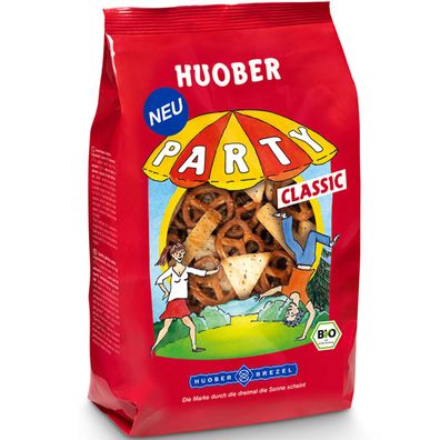 Huober Bio Party Classic knusprig leckerer Knabbergebäck Mix 200g