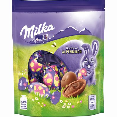 Milka Bonbons Alpenmilch aus leckerer Alpenmilch Schokolade 86g