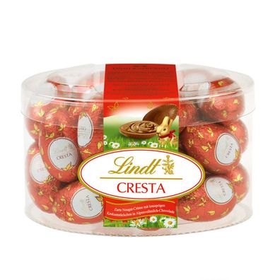 Lindt Cresta Eier zarte Nougat creme mit knusprigen Krokant 450g