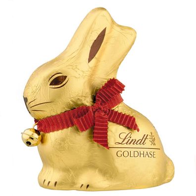 Lindt Goldhase aus feiner und leckerer Vollmilch Schokolade 100g