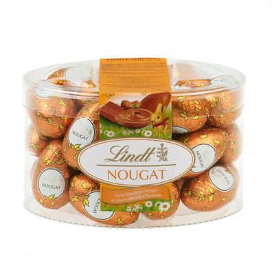 Lindt Nougat Eier leckere 25 einzeln gewickelte Ostereier 450g