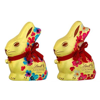 Lindt Goldhase Blumen Edition aus Alpenvollmilch Schokolade 200g