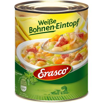 Erasco Weiße Bohnen Eintopf mit feiner Salami und Gemüse 800g