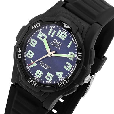 Sportlich stylisch: Entdecke die Q&Q by Citizen Herrenuhr Silikonband 10 Bar