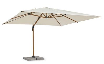 Ampelschirm Orion 400 x 400 x 293 cm Aluminium Beige