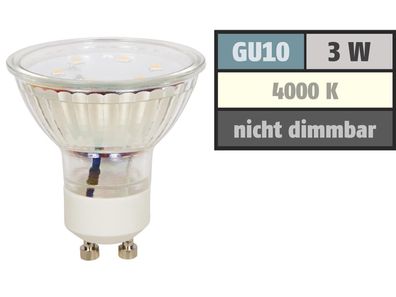 LED-Strahler McShine ''ET10'', GU10, 3W, 300 lm, neutralweiß