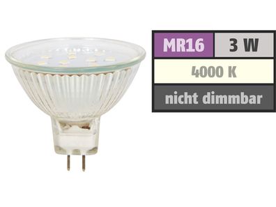 LED-Strahler McShine ''ET10'', MR16, 3W, 300 lm, neutralweiß