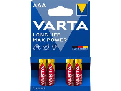 Micro-Batterie VARTA ''MAX-TECH'' 1,5 V, Typ AAA, 4er-Blister