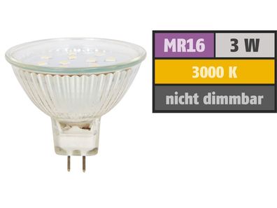 LED-Strahler McShine ''ET10'', MR16, 3W, 300 lm, warmweiß