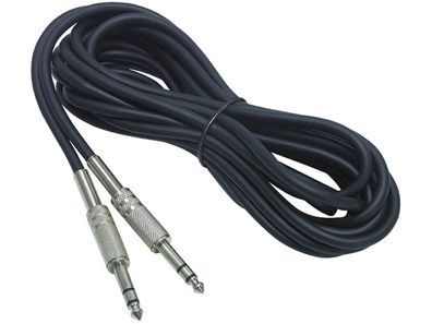 Klinke-Verbindungskabel Hollywood 5m, 6,3 mm Stecker-Stecker, stereo