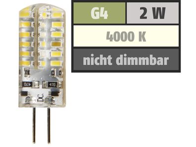 LED-Stiftsockellampe McShine ''Silicia'', G4, 2W, 160 lm, weiß