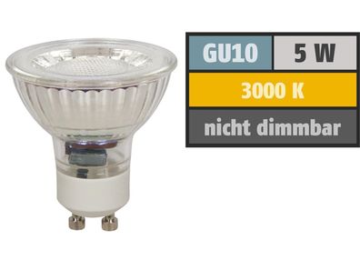 LED-Strahler McShine ''MCOB'' GU10, 5W, 400 lm, warmweiß