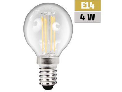 LED Filament Tropfenlampe McShine ''Filed'', E14, 4W, 490lm, warmweiß