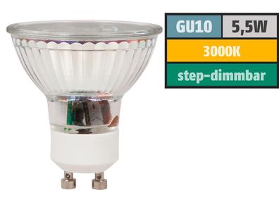 LED-Strahler McShine ''LS-450'' GU10, 5,5W, 470lm, warmweiß, step dimmbar 100/50/20