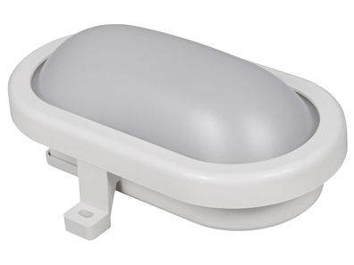 LED Feuchtraumleuchte McShine 450lm, 3000K, 6W, warmweiß, IP65, 170x92x70mm