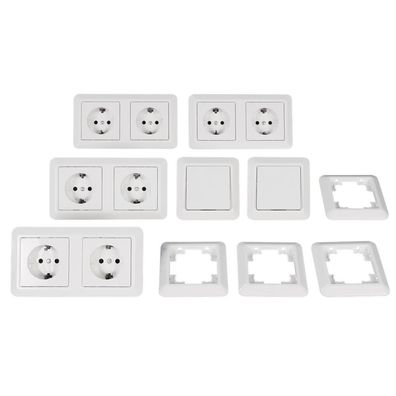 Schalter und Steckdosen Set McPower Cup ''Standard'', 20-teilig, weiß