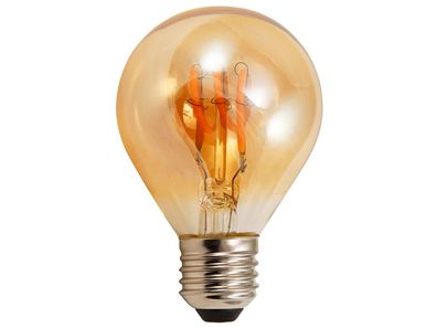 LED Filament Tropfenlampe McShine ''Retro'' E27, 2W, 150lm, warmweiß, oldenes Glas