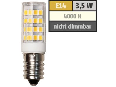 LED-Kolbenlampe McShine, E14, 3,5W, 400lm, 4000K, neutralweiß