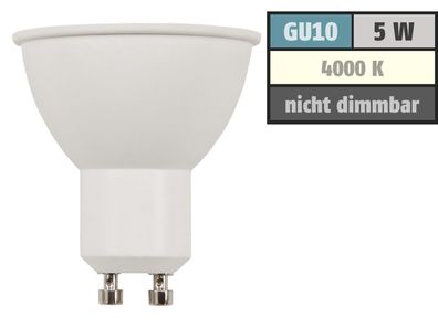 LED-Strahler McShine ''COB'' GU10, 5W, 350lm, neutralweiß, 10° Spot