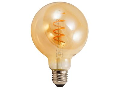 LED Filament Globelampe McShine ''Retro'' E27, 4W, 280lm, warmweiß, goldenes Glas