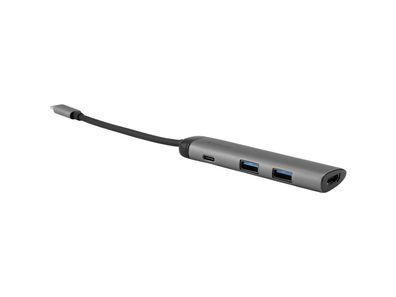 USB-C Multiport-Hub von Verbatim, USB 3.0, HDMI, SD, Ethernet, 15cm Kabel