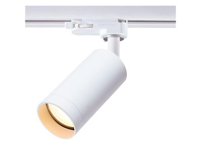 Strahler Einlicht für Schienensystem ''MASTA'' GU10, ØxL 54x100mm, weiß