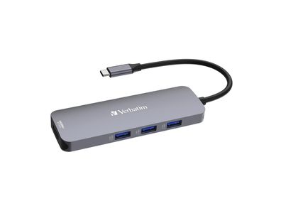 USB-C Pro 8-Port Multiport-Hub CMH-08, erbatim,3x USB 3.2-A, SB 3.2-C,2x HDMI 4K