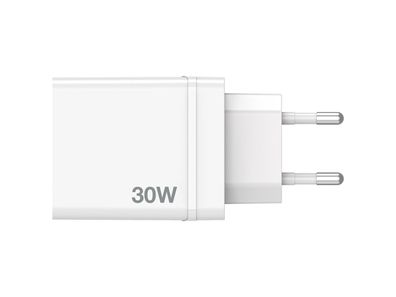 Ladeadapter Verbatim ''CHR-30EU2'', 30W, weiß, 2xUSB-A, 1xUSB-A QC, 1xUSB-C PD