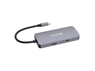 USB-C Multiport-Hub Verbatim ''CMH-05'', 2x USB 3.2C, HDMI 4K, USB 3.1-C Kabel