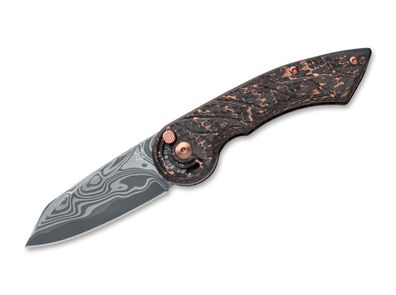 Fox Knives Radius Damascus Space Coral CF LTD