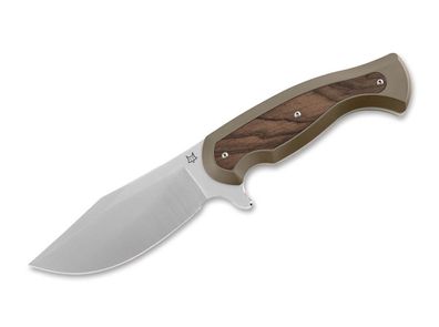 Fox Knives East Wood Tiger Bronze Titanium Ziricote