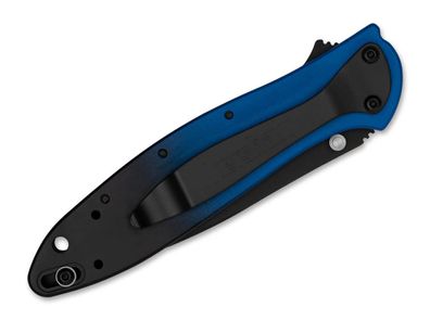 Kershaw Leek Aluminum Blue Black Gradient Black Blade