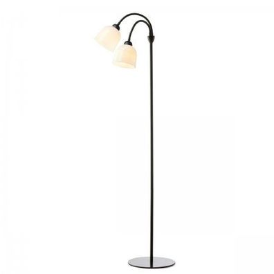 Halo Design 747252 Glow Stehleuchte 2-flammig schwarz opal E14
