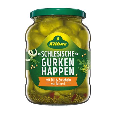 Kühne Schlesische Gurkenhappen nach Hausfrauenart würzig 720 ml