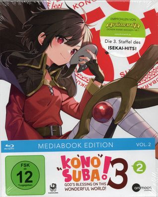 KonoSuba - Staffel 3 - Vol.2 - Limited Edition - Blu-Ray - NEU