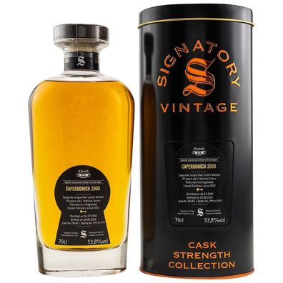 Caperdonich 20 Jahre (2000-2020) Cask #29494, 53,8% 0,7 ltr. Signatory Vintage